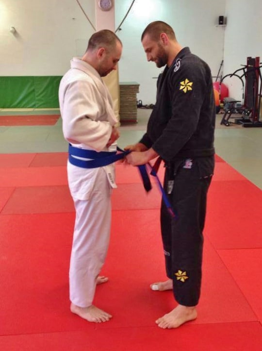Tomas Blue belt Ribeiro Jiu Jitsu Slovakia